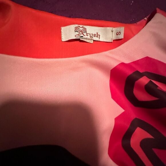 ARYEH various Pinks , dark purple Dress small - Picture 4 of 7